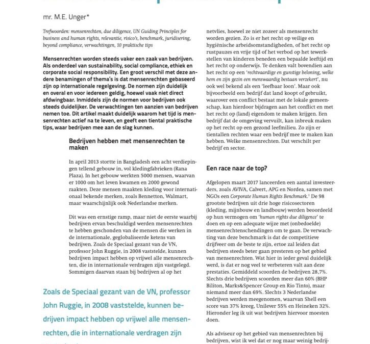 Aan de slag met mensenrechten: 10 praktische tips
